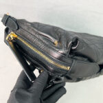 Christian Dior Small D-Journey Bag in Shiny Goatskin Black